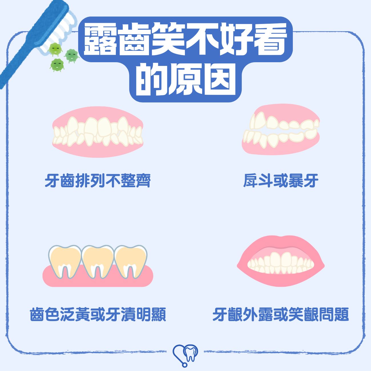 露齒笑不好看的原因