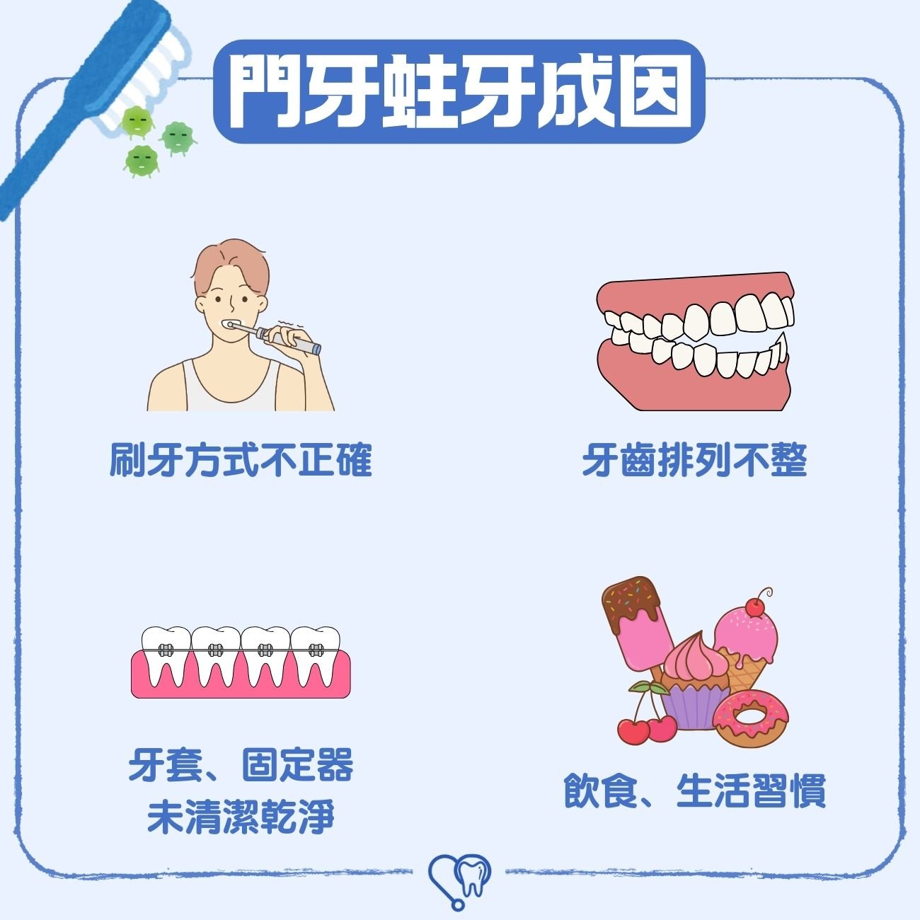 門牙蛀牙成因