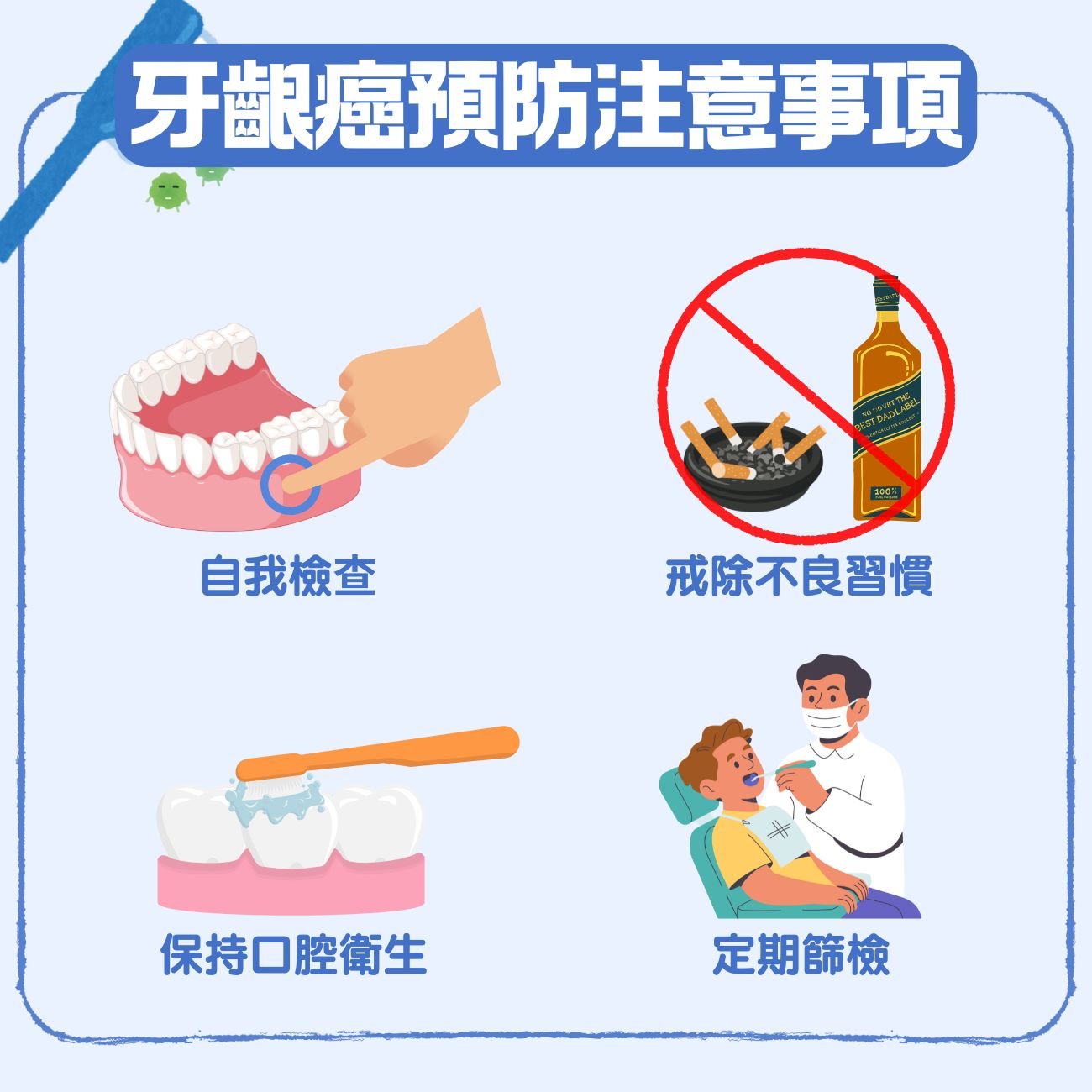 牙齦癌全解析:4 大風險因素、常見症狀、治療方式與預防注意事項一文看清 4 牙齦癌預防注意事項