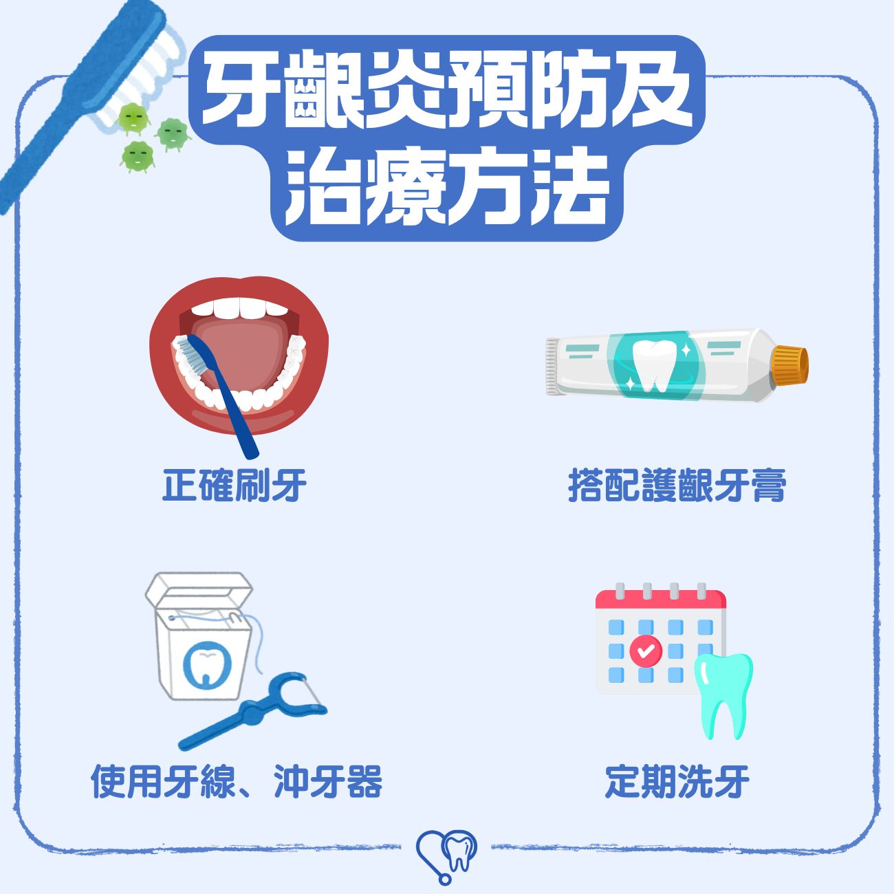牙齦炎預防及治療方法