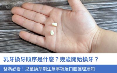 乳牙換牙順序是什麼？幾歲開始換牙？爸媽必看！兒童換牙期注意事項及6大口腔護理 須知