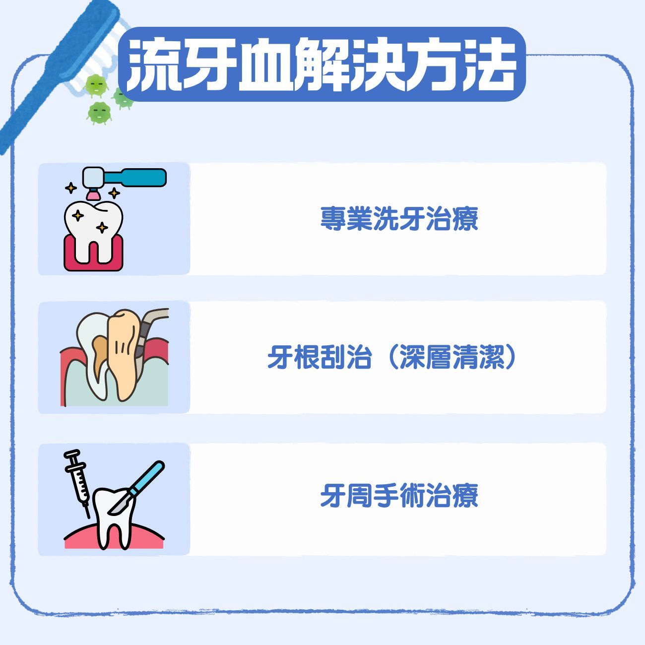 【流牙血】牙齦出血怎麼辦 ?5大原因、治療及預防方法全攻略 5 流牙血解決方法