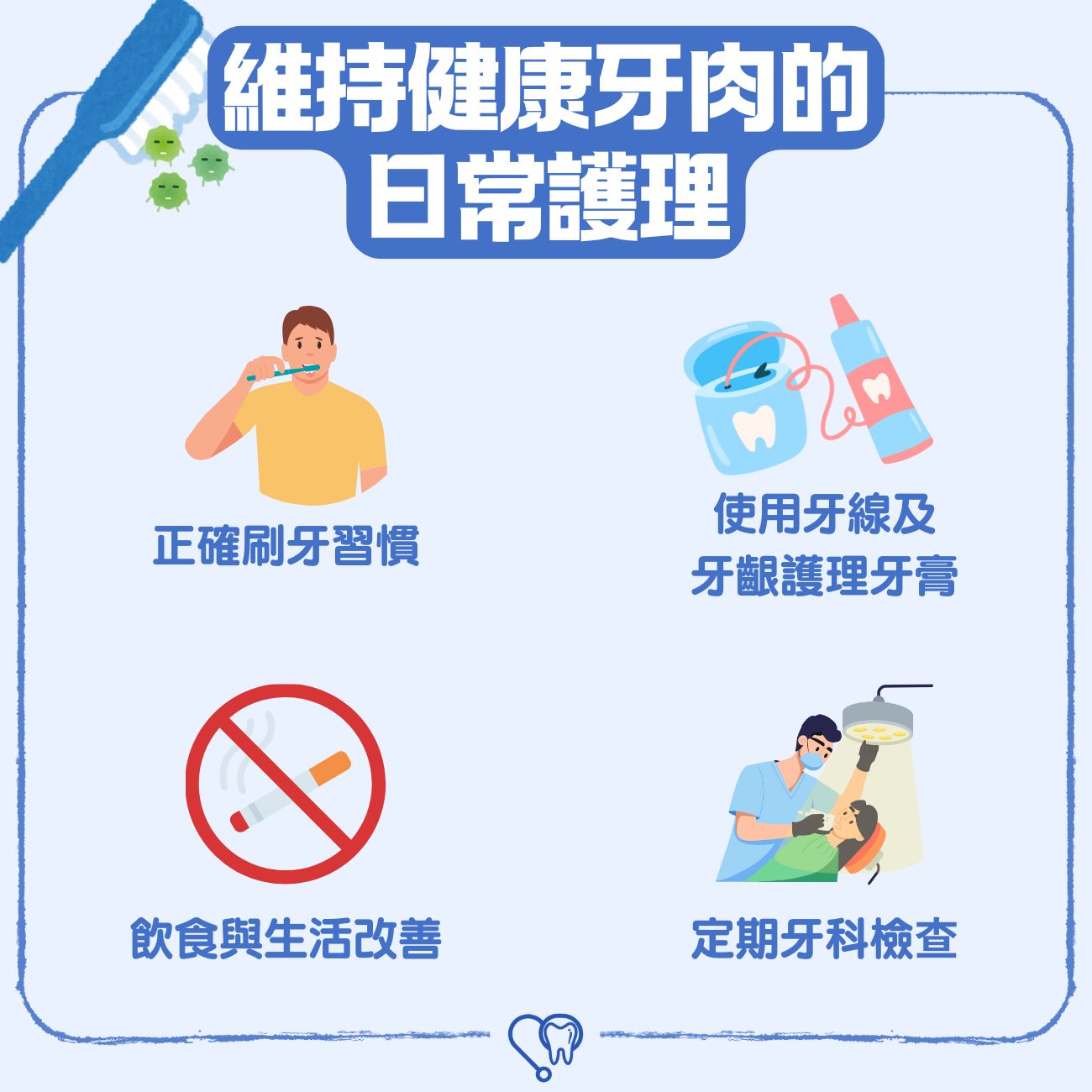 健康牙肉的5大關鍵:牙醫 教你如何打造健康的牙齦,避免患上牙周病 6 維持健康牙肉的日常護理