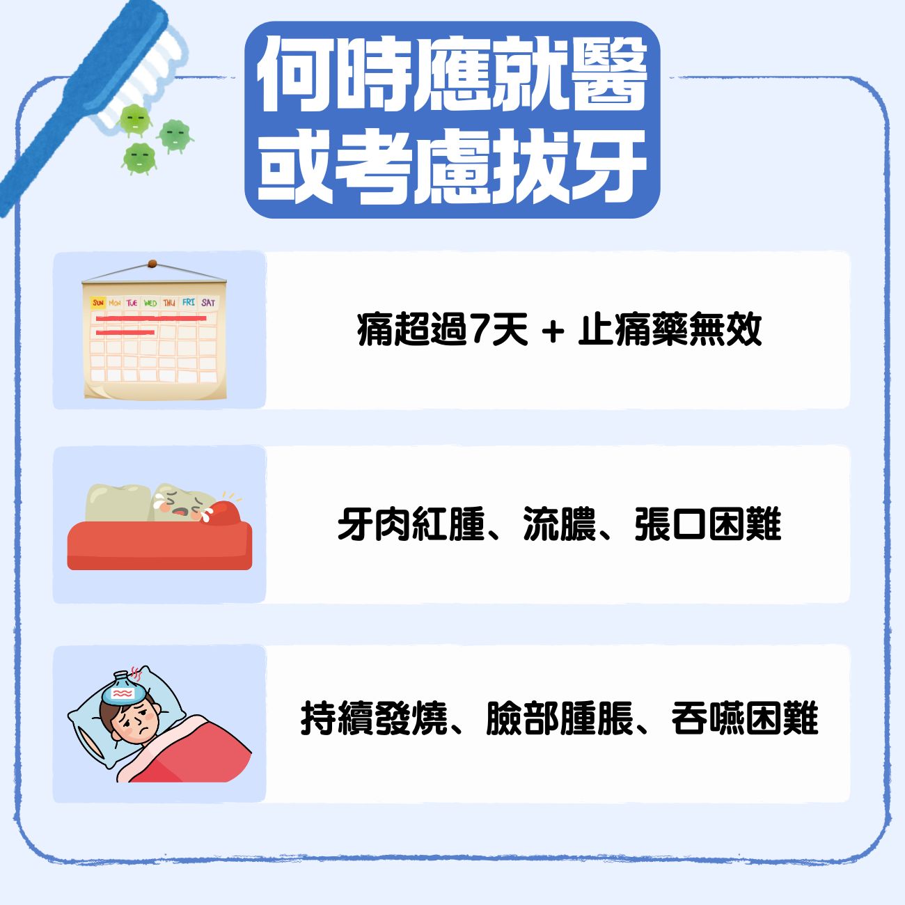 生智慧齒痛幾耐?3分鐘學會如何判斷疼痛時間、紓緩方法與就診時機 2 何時應就醫或考慮拔牙?