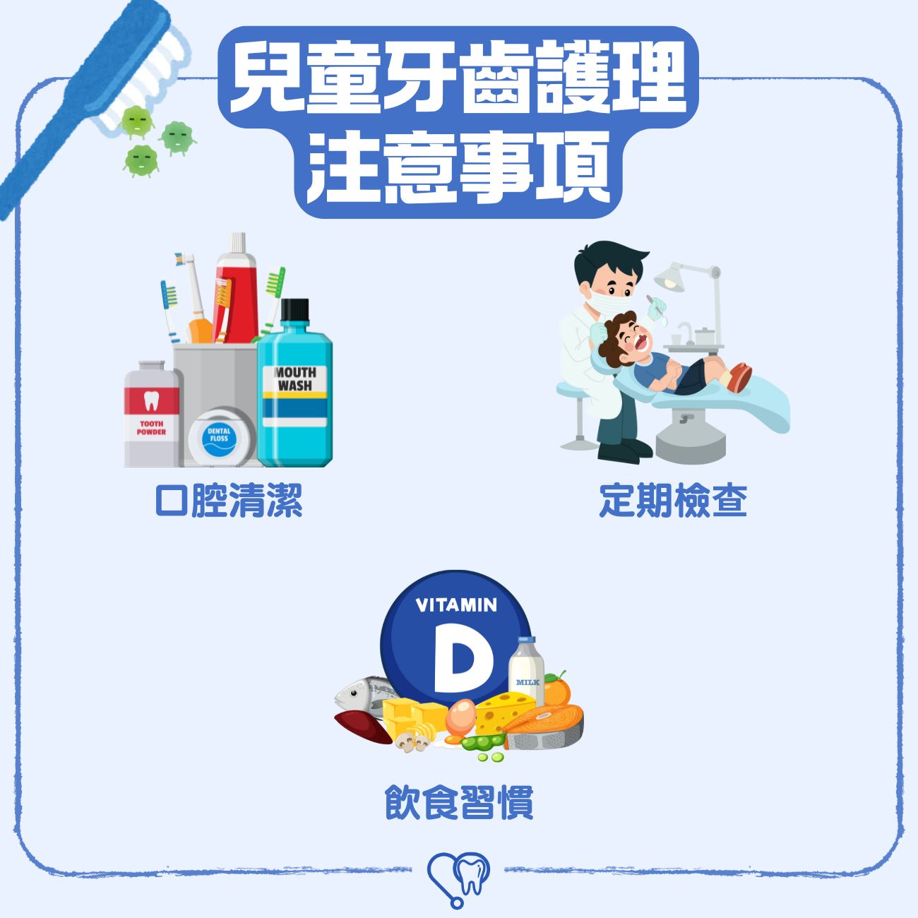 兒童牙齒護理注意事項