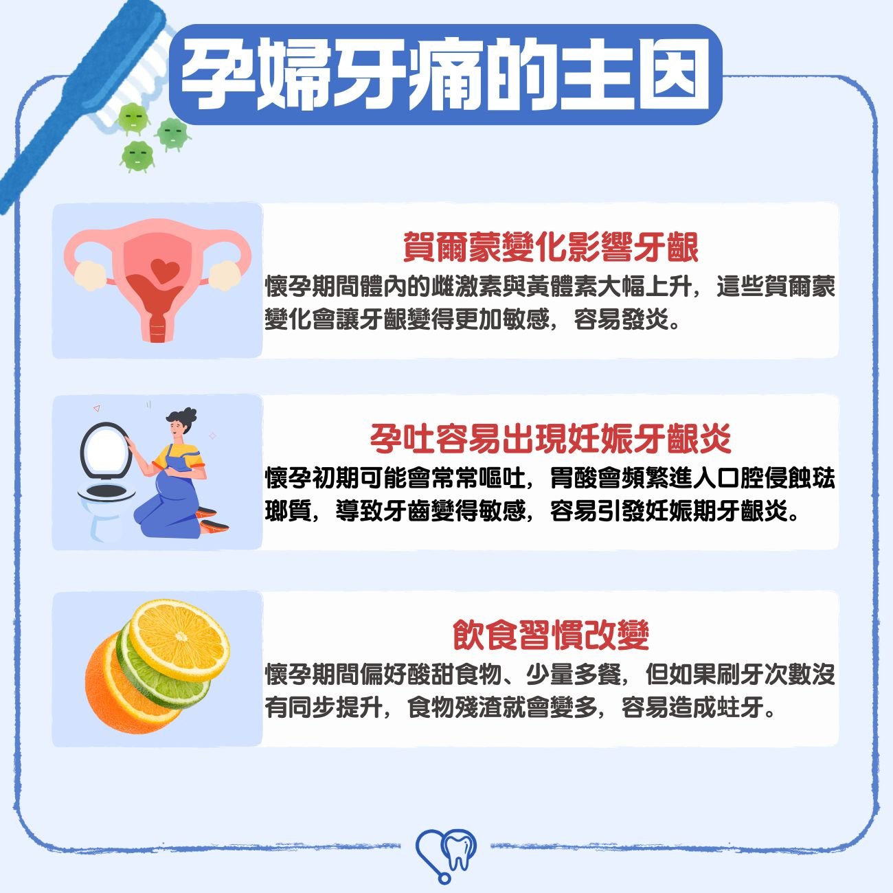 孕婦牙痛的主因