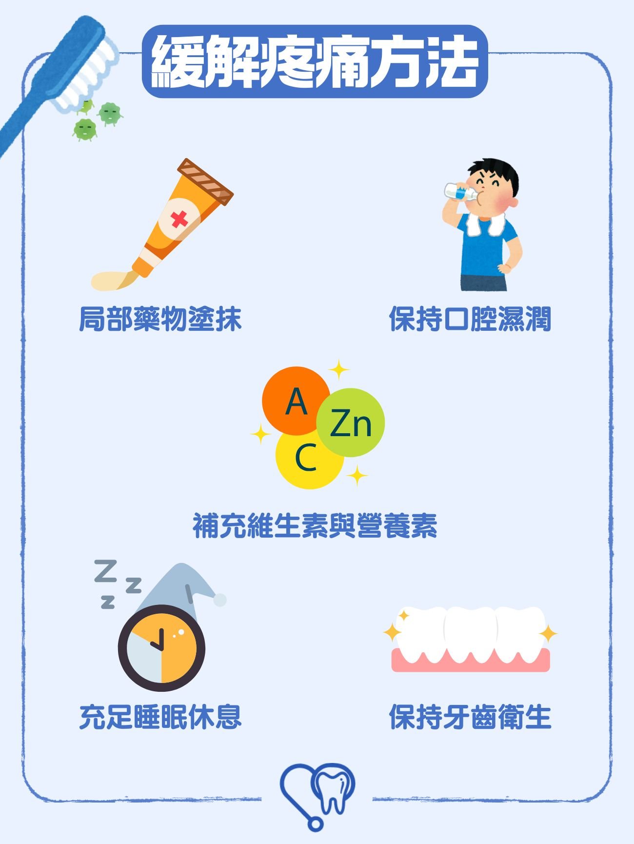 舌頭潰瘍緩解疼痛方法