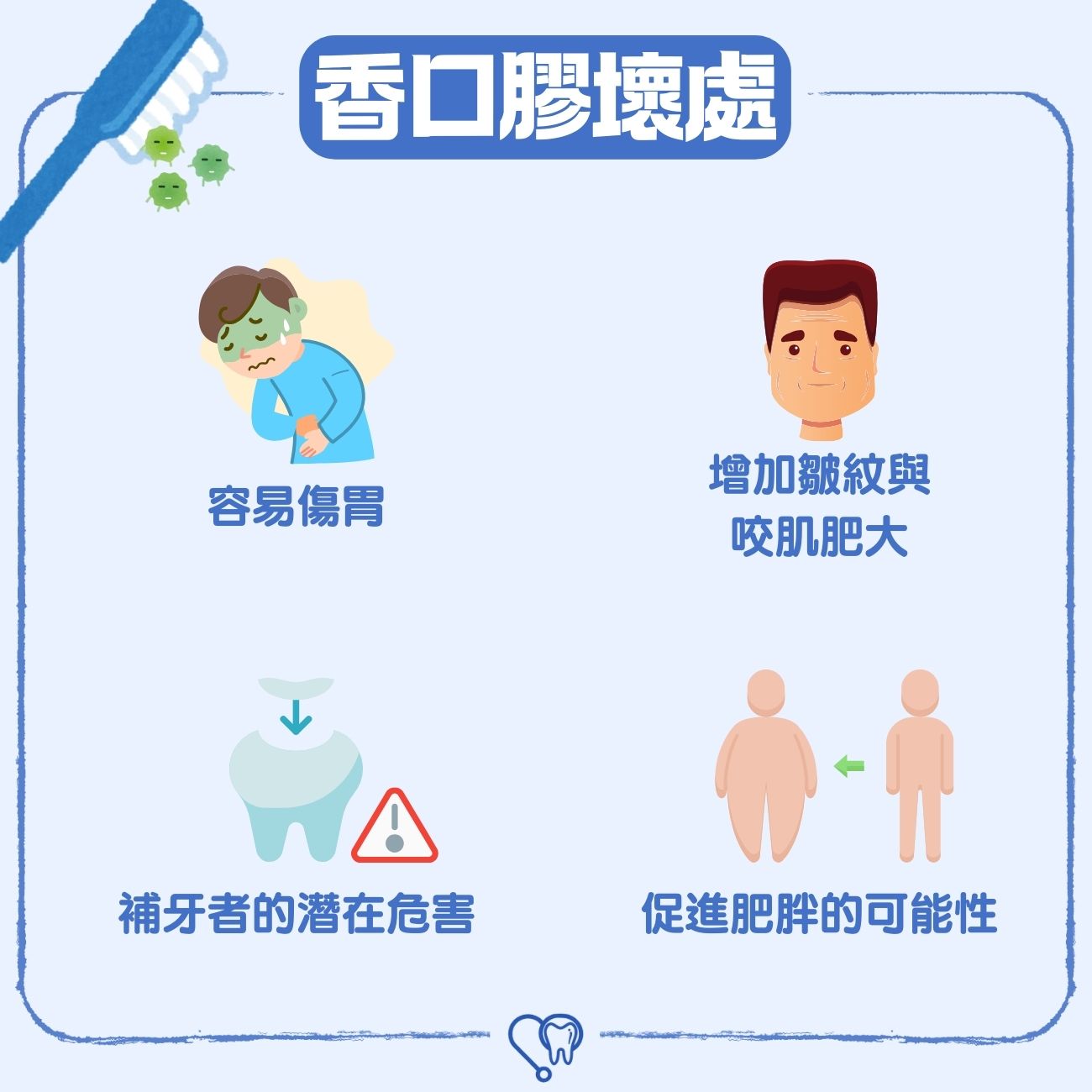 香口膠壞處