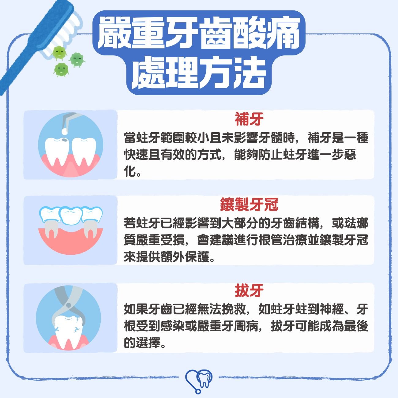 嚴重牙齒酸痛處理方法