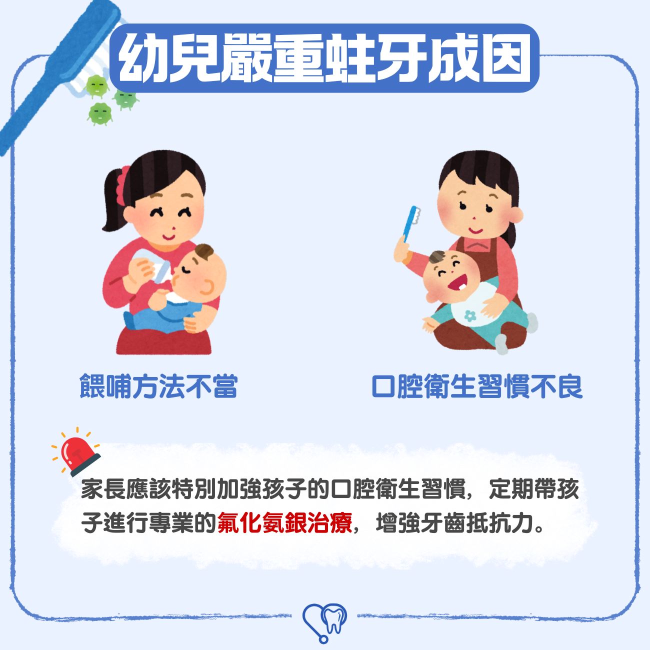 幼兒嚴重蛀牙成因