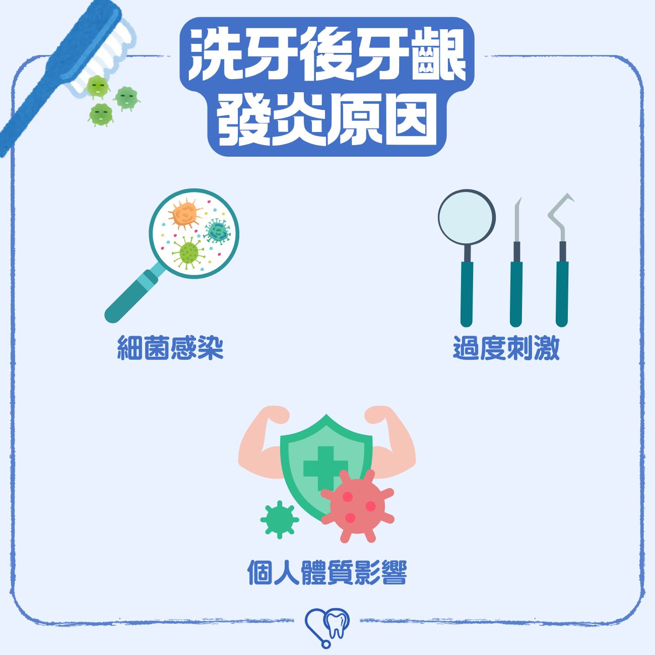 洗牙後牙齦發炎原因