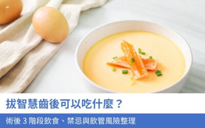 拔智慧齒後可以吃什麼?術後 3 階段的飲食、禁忌與飲管風險整理